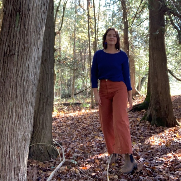 Jesse Kamm sailor pants in colour Paprika - Picture 3 of 7